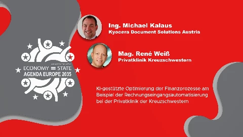 Mag. René Weiß (Privatklinik Kreuzschwestern), Ing. Michael Kalaus (Kyocera Document Solutions Austria)