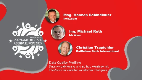 Mag. Hannes Schindlauer (InfoZoom), Ing. Michael Ruth (bfi Wien),  Christian Trapichler (Raiffeisen Bank International).