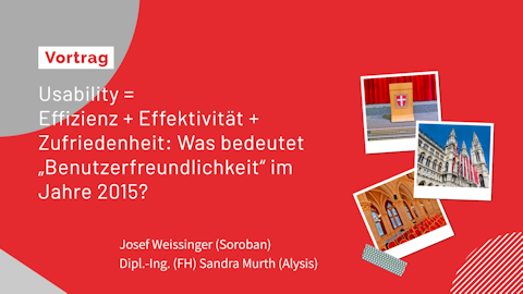 Josef Weissinger (Soroban IT-Beratung), DI (FH) Sandra Murth (Alysis)
