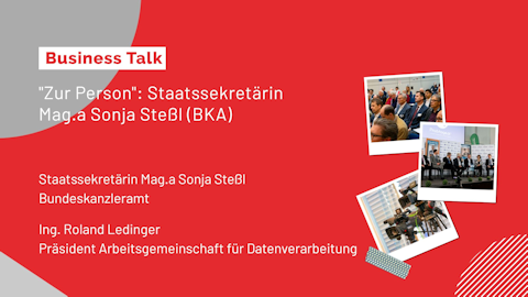 Business-Talk „Zur Person“: Staatssekretärin Mag.a Sonja Steßl